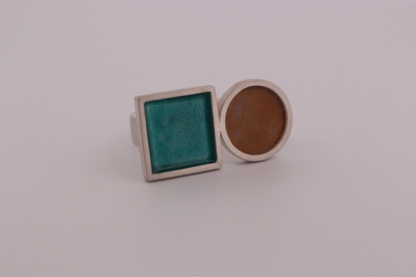 The circle and square statement ring
